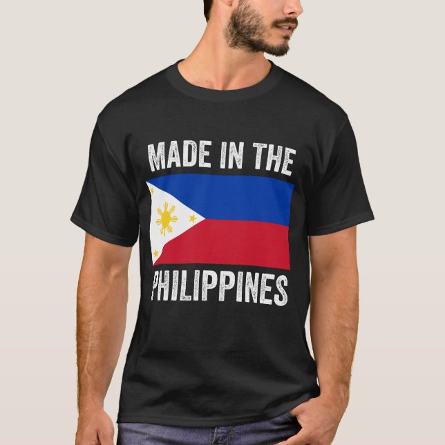 T-shirt Fabriqué aux Philippines // World Country Flag (Devant)