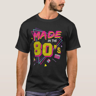 T-shirt Fabriqué dans les années 80 Femmes Hommes Rétro An
