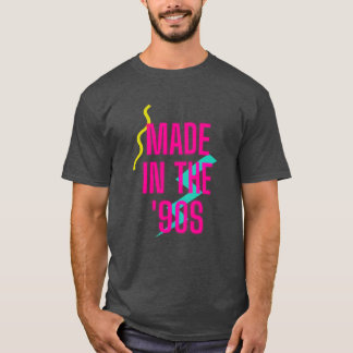 T-shirt Fabriqué dans les années 90, famille d'art pop rét