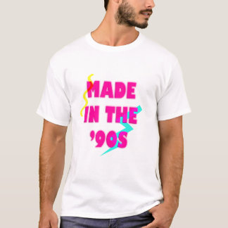 T-shirt Fabriqué dans les années 90 rétro neon personnalis