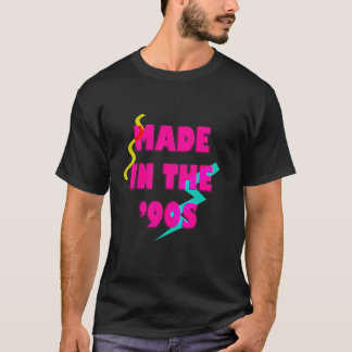 T-shirt Fabriqué dans les années 90 rétro neon personnalis