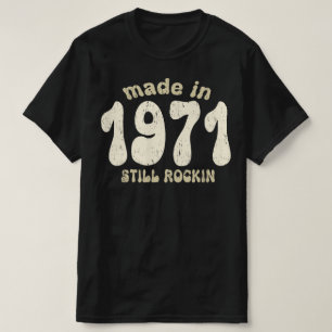T-shirt Fabriqué en 1971, les chiffres vintages sont toujo