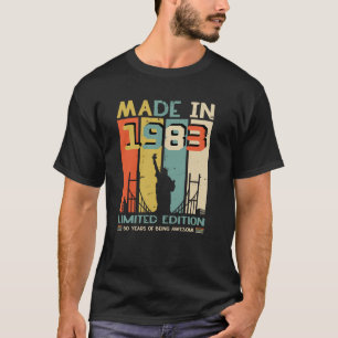 T-shirt Fabriqué En 1973 Edition Limitée 50 Ans D'Être Awe
