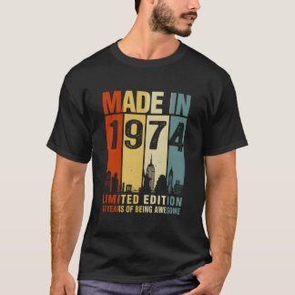 T-shirt Fabriqué en 1974 49 ans d'être génial