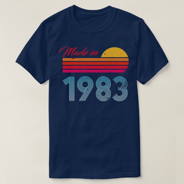 T-shirt Fabriqué en 1983 40e Anniversaire Cadeaux (Design devant)