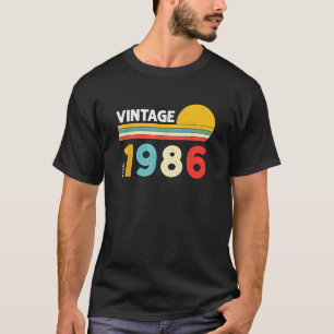 T-shirt Fabriqué en 1986 Anniversaire 40 Ans Cadeaux Prése