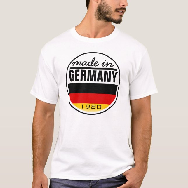 T-shirt Fabriqué en… "Allemagne " (Devant)
