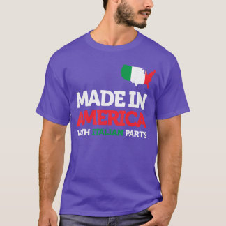 T-shirt Fabriqué en Amérique avec des pièces italiennes It
