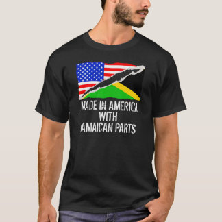 T-shirt Fabriqué en Amérique avec les pièces jamaïcaines