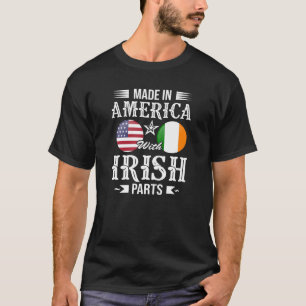 T-shirt Fabriqué en Amérique avec l'Irlandais partie le