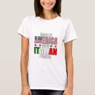 T-shirt Fabriqué en Amérique avec pièces italiennes