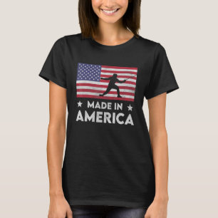 T-shirt Fabriqué En Amérique États-Unis Drapeau National C