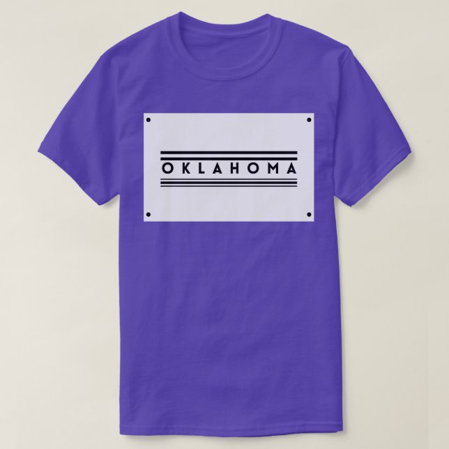 T-shirt Fabriqué En Oklahoma 2 (Design devant)