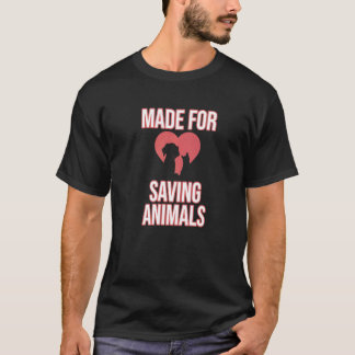 T-shirt Fabriqué Pour Sauver Des Animaux Vétérinaire Vétér