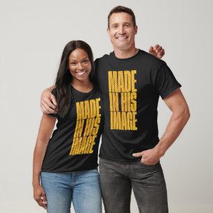 T-shirt Fabriqué Sur Son Image (Jaune)