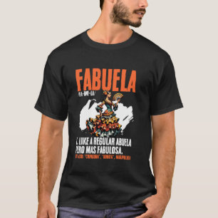 T-shirt Fabuela Définition Abuela Fête des Mères Hispaniqu