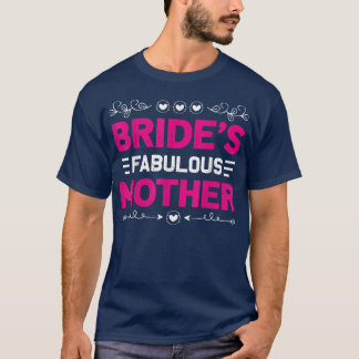 T-shirt Fabuleuse mère de la mariée mère de la famille de 