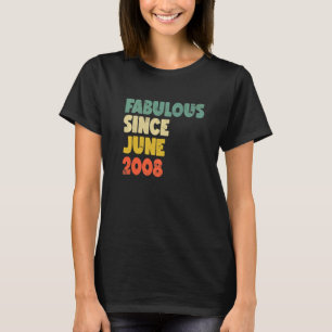 T-shirt Fabuleux depuis Juin 2008 Garçon fille homme femme