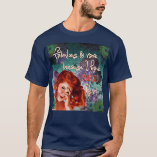 T-shirt Fabuleux et rare parce que j'ai les cheveux rouges
