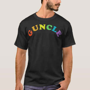 T-shirt Fabulous Guncle For Men New Baby Gay Uncle Rainb