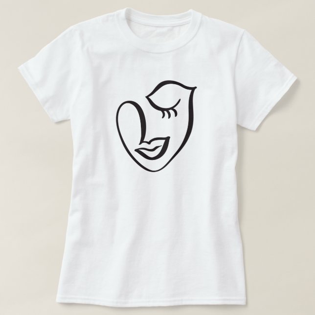 T-shirt face calligraphie (Design devant)