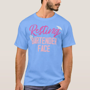 T-shirt face de barman