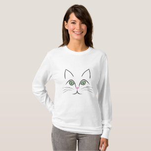 T-shirt Face de chat