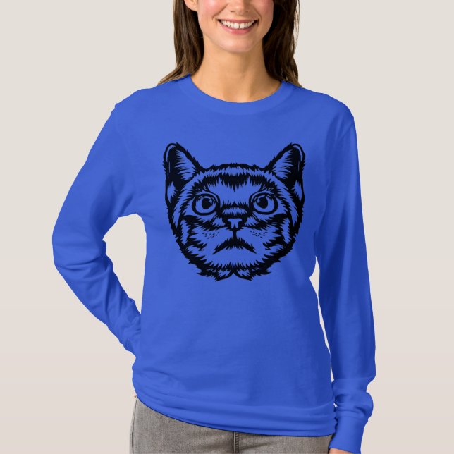 T-shirt Face de chat  (Devant)
