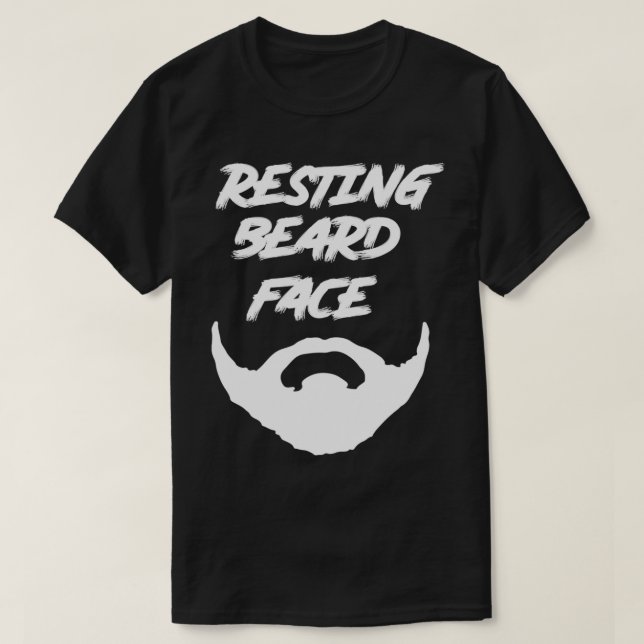 T-shirt Face de la barbe de repos 1 (Design devant)