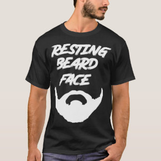 T-shirt Face de la barbe de repos 1