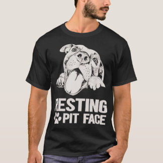 T-shirt Face de trait de repos