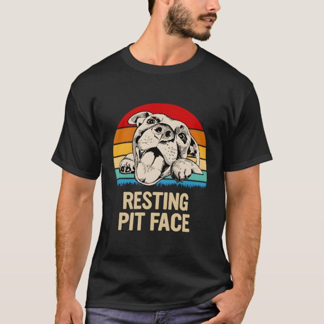 T-shirt Face de trait de repos (Devant)