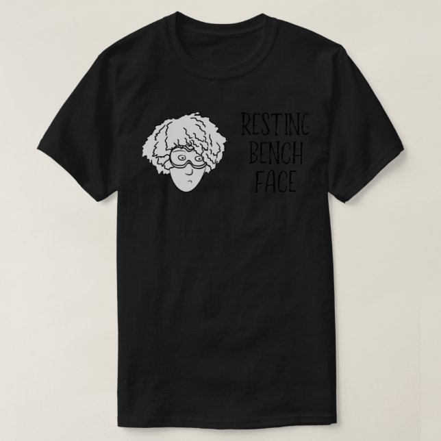 T-shirt Face du banc de repos Afro Mono (Design devant)