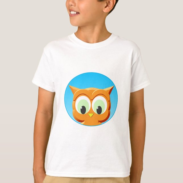 T-shirt Face D'Une Petite Chouette (Devant)