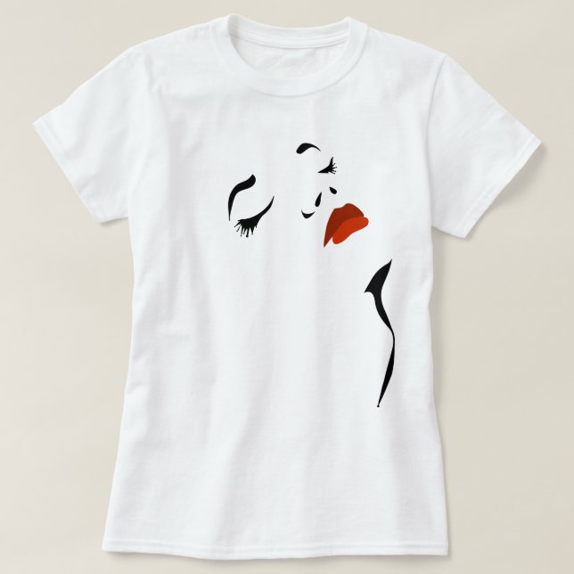 T-Shirt Face Glamor (Design devant)