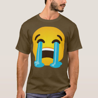 T-shirt Face hurlante Sobbing tristes larmes pleurant lo