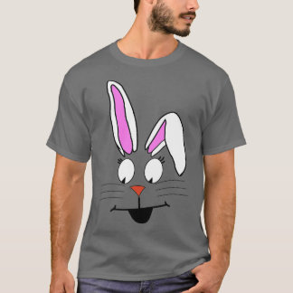 T-shirt Face lapin lapin blanc