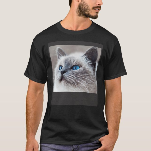 T-shirt Face Of A Cute Cat Nr 3 (Devant)