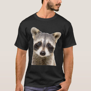 T-shirt Face Raccoon