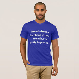 T-shirt Facebook Admin