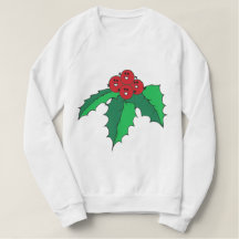 "Faces Fudsy", Joyeux Noël Holly, Sweatshirt