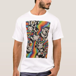 T-Shirt Faces Psycho-Heureux Tristes Colériques