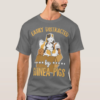 T-shirt Facile à distraire par les cobayes Citation pour u