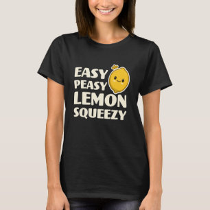 T-shirt Facile Facile Citron Pressé Mignon Adorable Kawaii