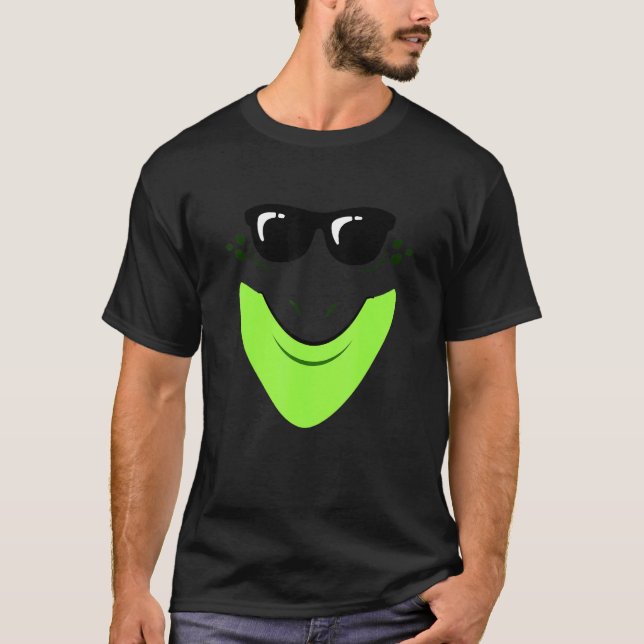 T-shirt Facile grenouille Cool Face Poster de animal Lazy  (Devant)
