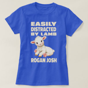 T-shirt Facilement Distrait Par Amateur De Curry Lamb Roga