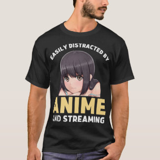 T-shirt Facilement Distrait Par Anime Et En Diffusion De M