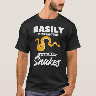 T-shirt Facilement Distrait Par Ball Python De Serpents Co