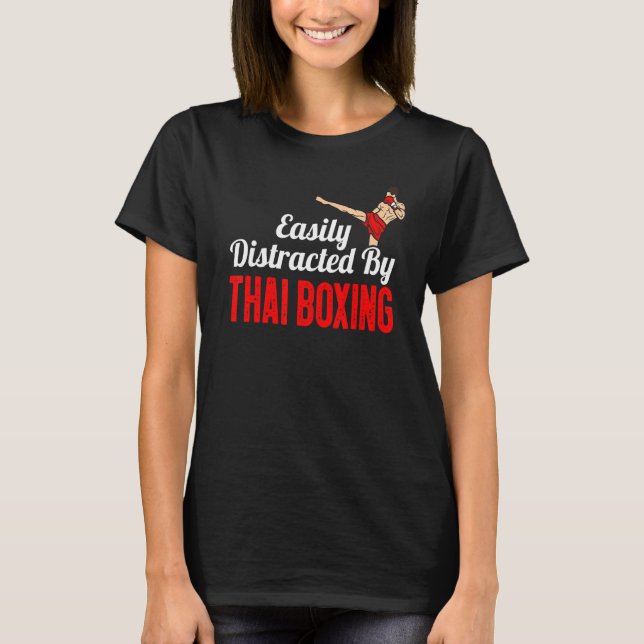 T-shirt Facilement Distrait Par Boxer De Boxe De Boxe De B (Devant)