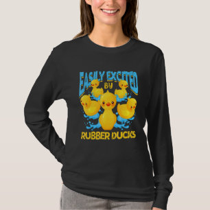 T-shirt Facilement Distrait Par Canard En Caoutchouc Canar